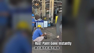 Remoção de tinta de ferrugem com limpador a laser 1KW 2KW